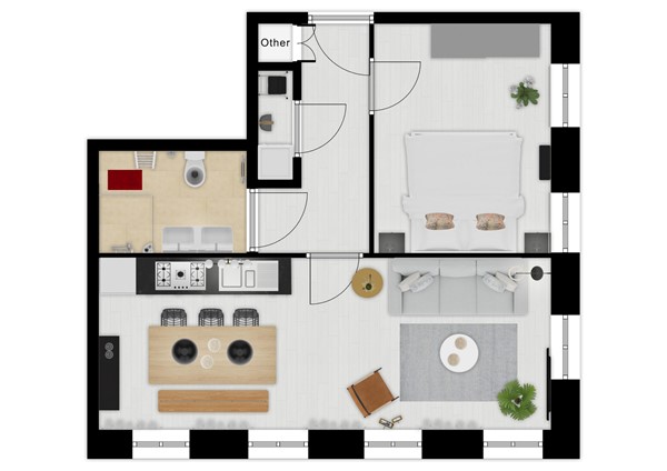 Floorplan - Oostenburgervoorstraat 5A, 1018 MN Amsterdam